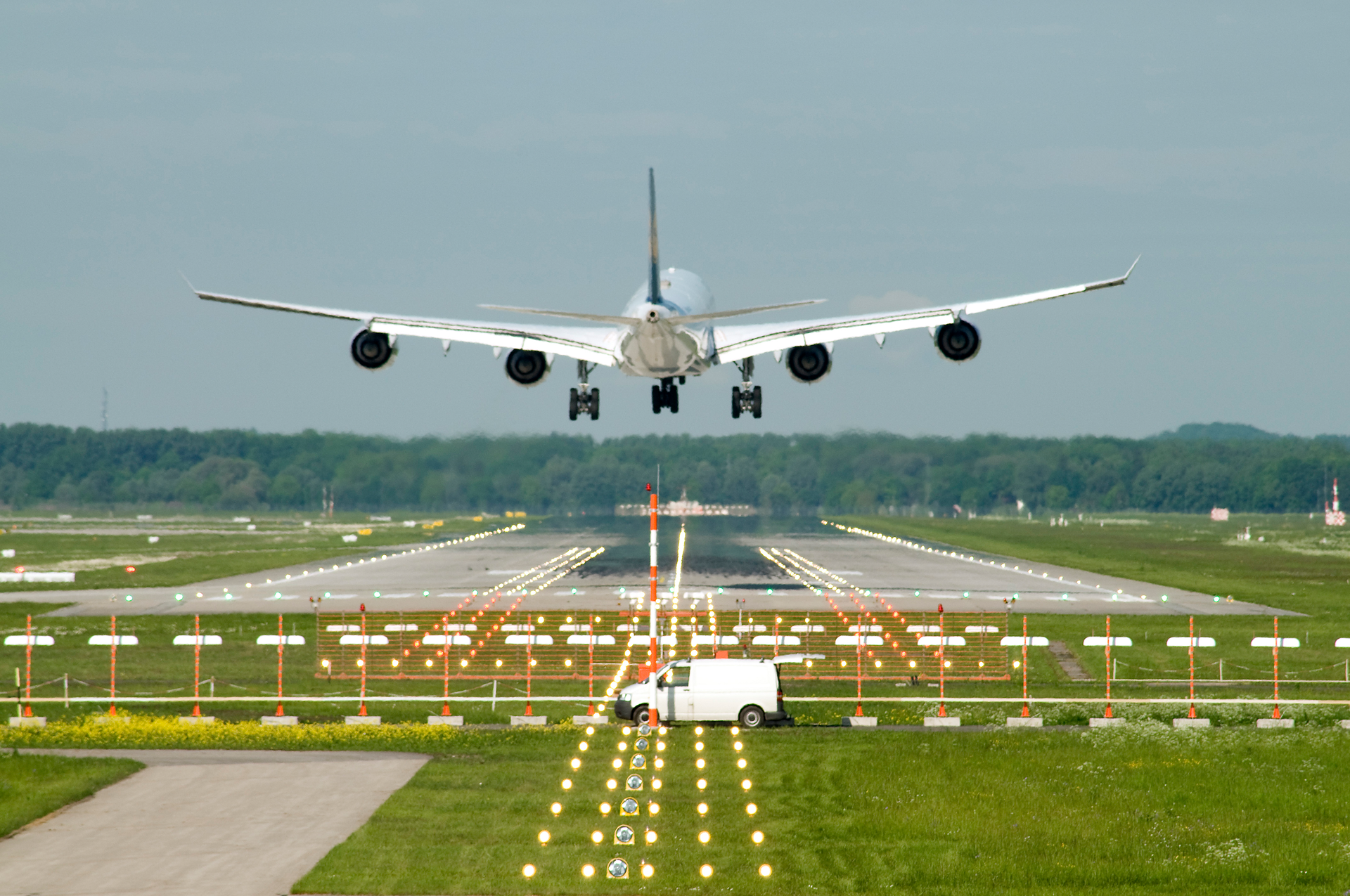 Flugzeug im Landeanflug München