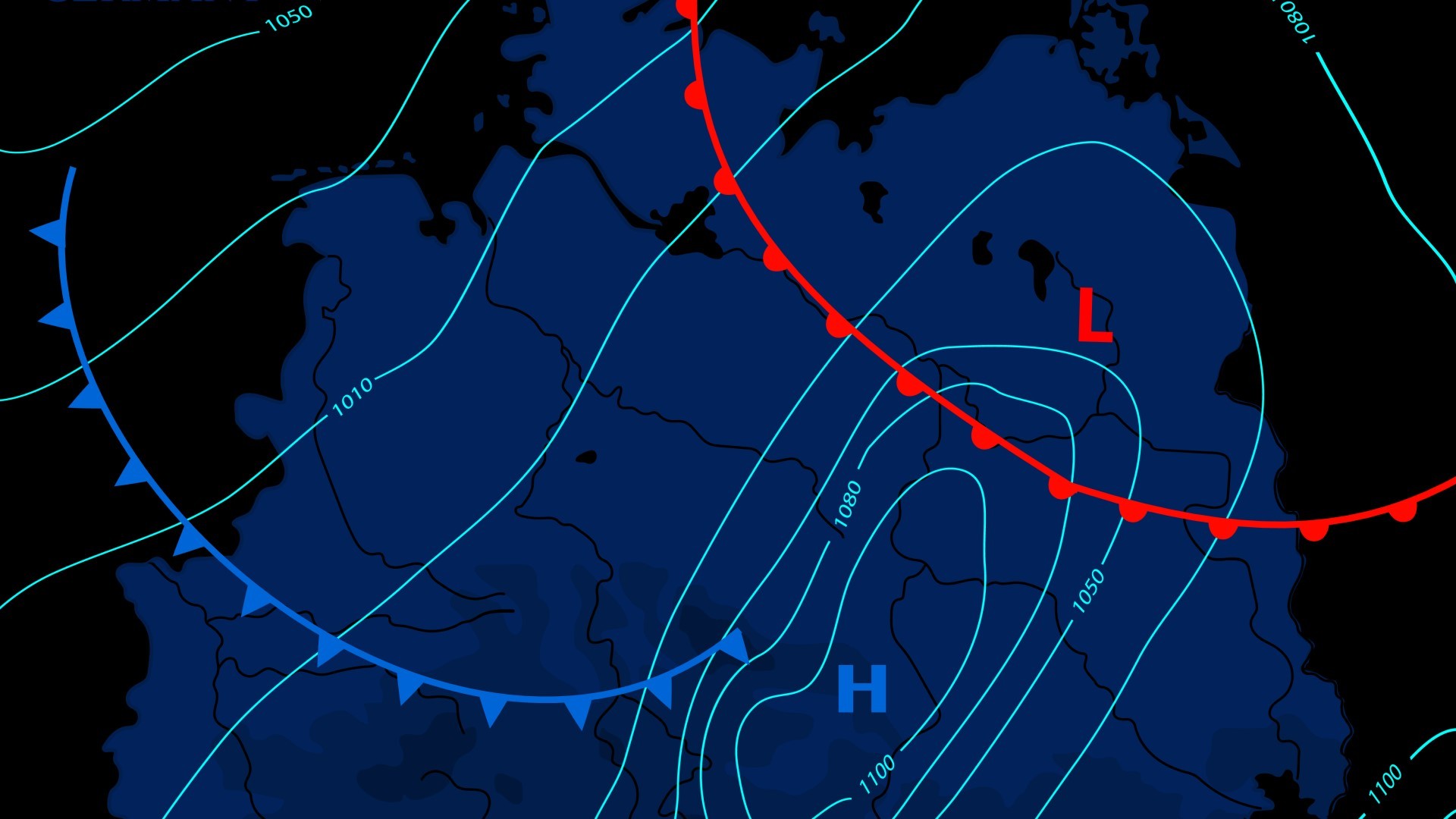 Wetterkarte Norddeutschland