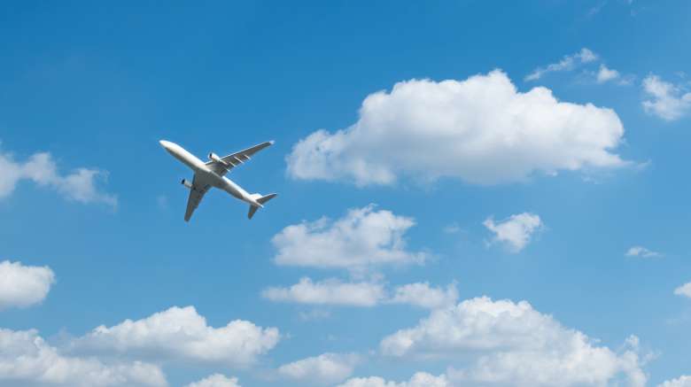 airplane in the sky airplane in the sky