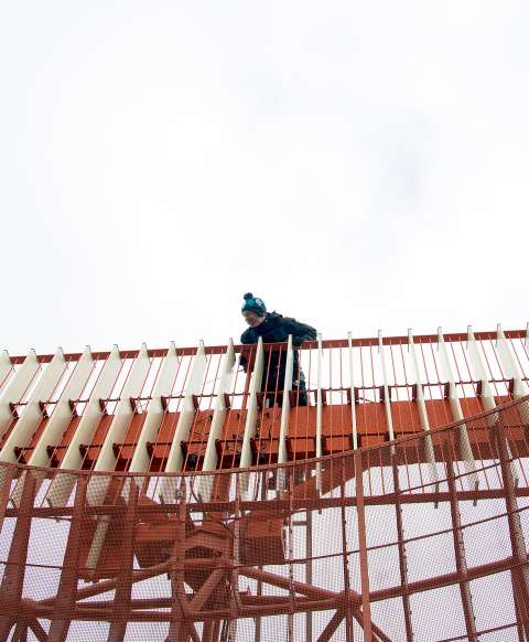 Mitarbeiter auf der Radarstation