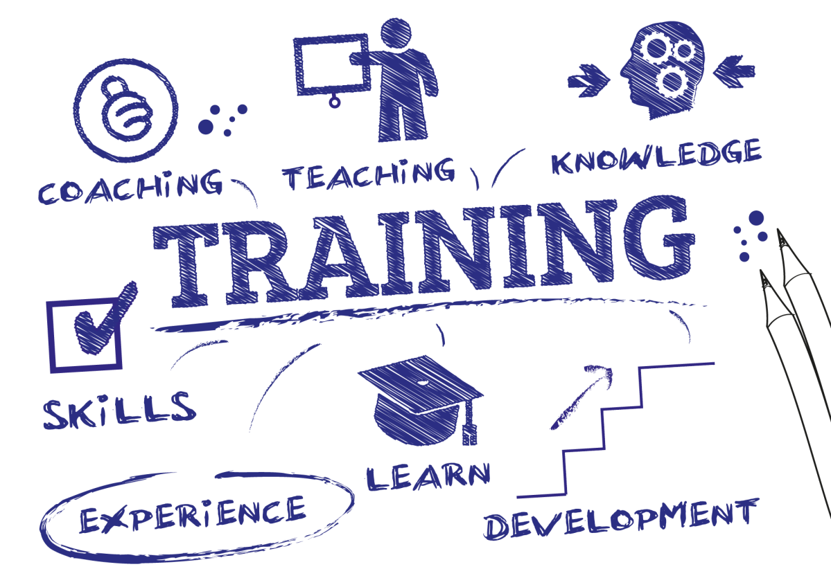 Schulungsdiagramm mit Schlagwörtern