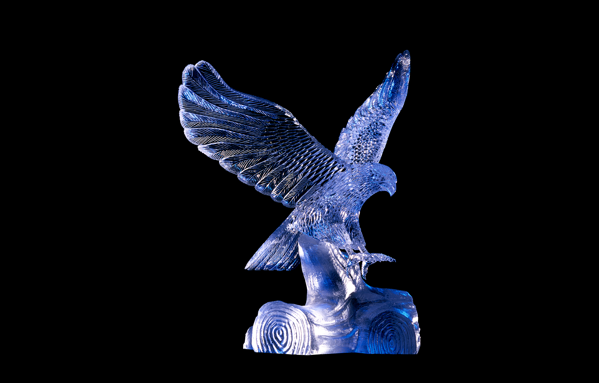 eagle glass sculpture