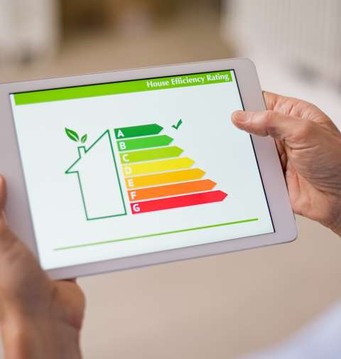 tablet with energy efficiency scale tablet with energy efficiency scale